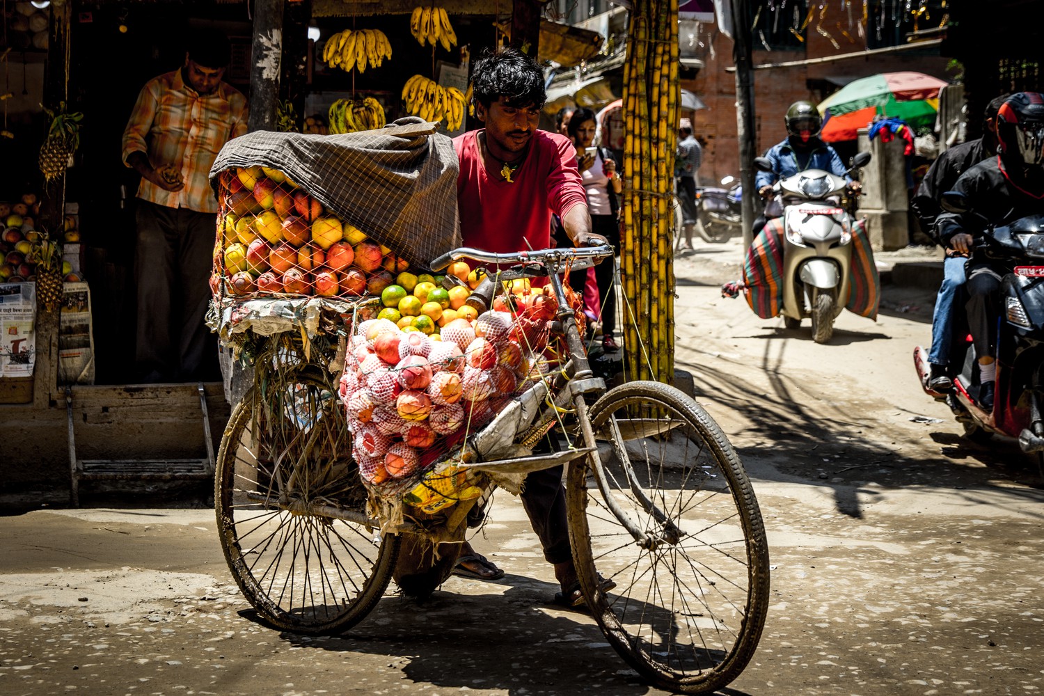 AA street vendor in Kathmandu, Nepal